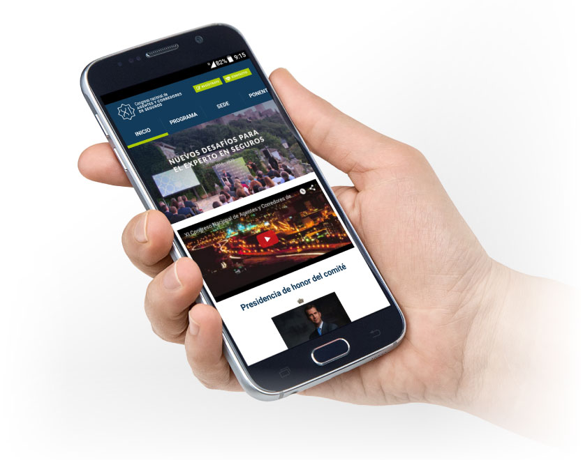 Aplicación móvil de Congreso Mediadores Granada desarrollado por App&Web 