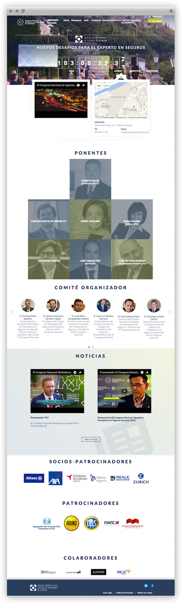 Página web de Congreso Mediadores Granada Desarrollo web de App&Web para Congreso Mediadores Granada