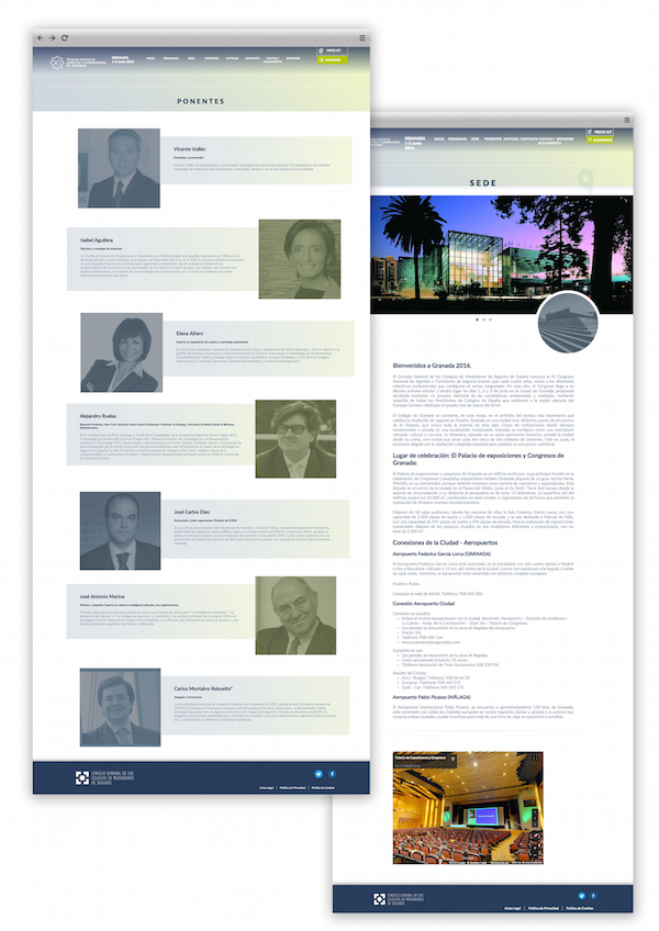 Página web a medida de Congreso Mediadores Granada realizada por App&Web Desarrollo web a medida de Congreso Mediadores Granada realizado por App&Web