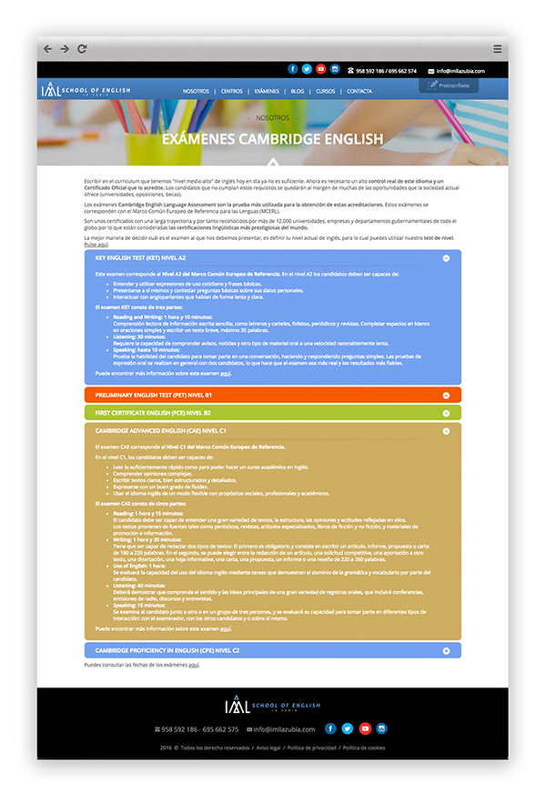 Información certificado Cambridge en IML La Zubia Certificado Cambridge en la web de IML La Zubia