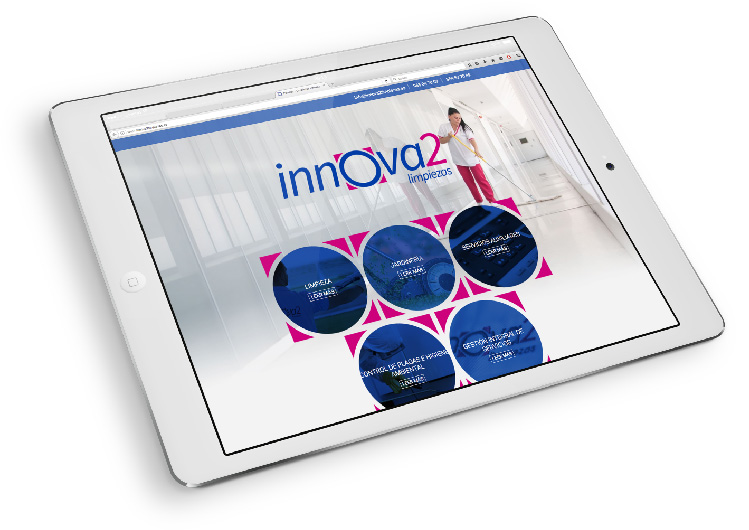 Desarrollo web de Innova2 Limpiezas hecho por App&Web Desarrollo web de Innova2 Limpiezas realizado por App&Web