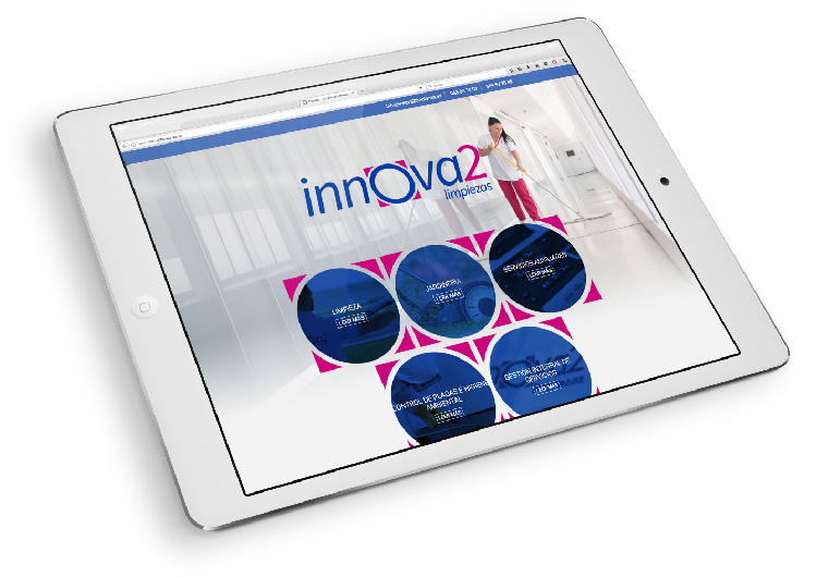 Desarrollo web de Innova2 Limpiezas realizado por App&Web