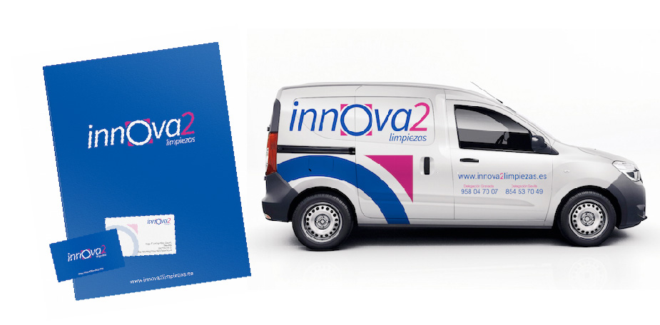 Diseño de identidad corporativa completo para Innova2 Limpiezas Diseño de identidad corporativa completo para Innova2 Limpiezas, uno de los proyectos destacados de App&Web