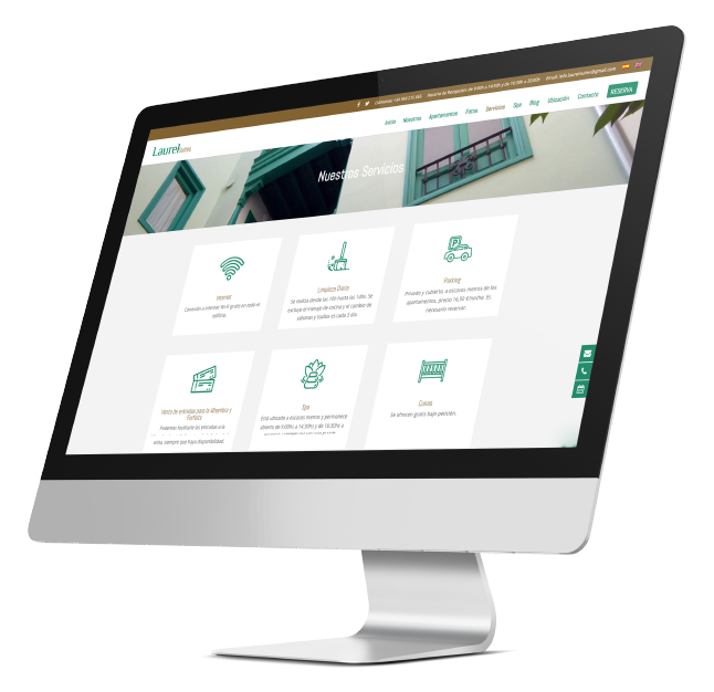 Página web de Laurel Suites Página web de Laurel Suites realizada por App&Web