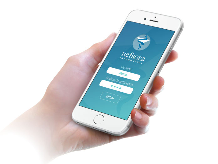 App nativa android y ios para Hefagra diseñada por App&Web