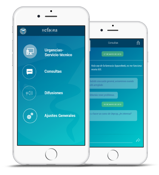 App nativa android y ios, desarrollada por App&Web