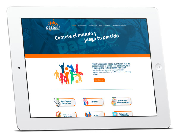 Página web de Pase10 Proyecto destacado de App&Web, web de Pase 10