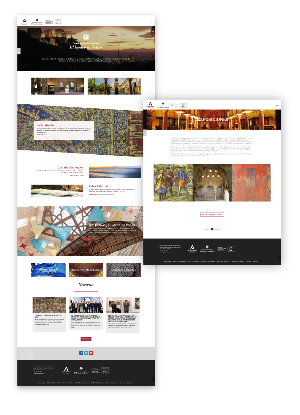 Imagen diseño web fundación el legado andalusí