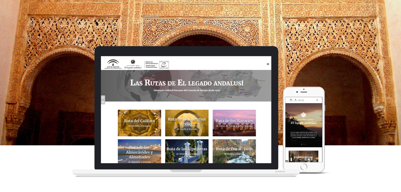 Imagen diseño web fundación el legado andalusí