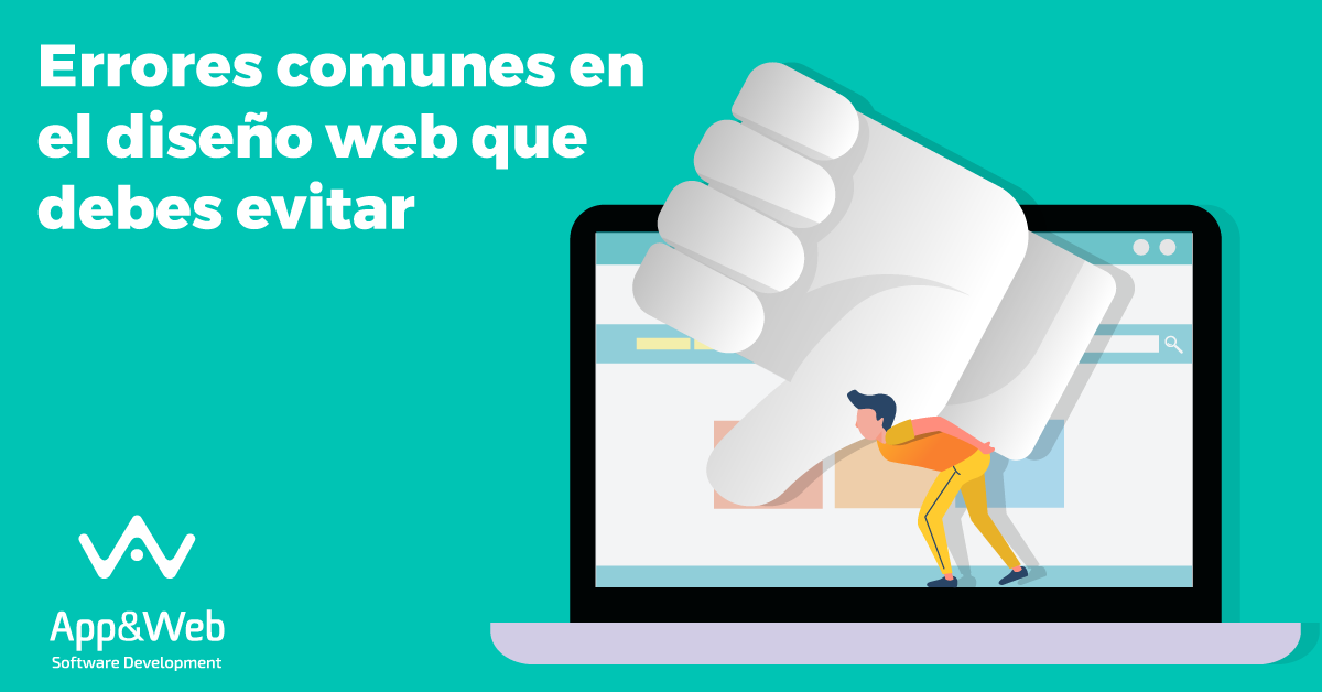 Errores comunes en el diseño web que debes evitar