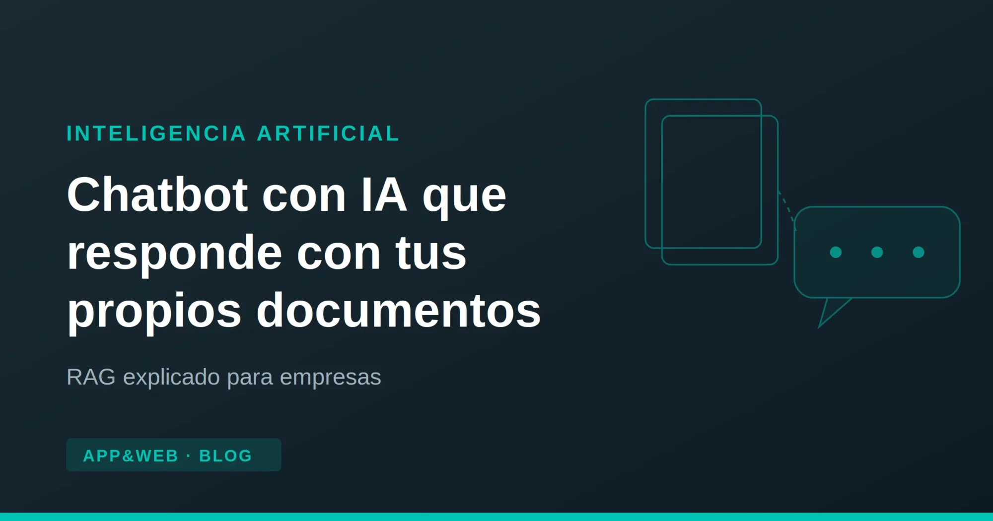Documentos conectados a un bocadillo de chat que representa un asistente con IA Documentos conectados a un bocadillo de chat que representa un asistente con IA