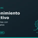 Esquema de una máquina con sensor que detecta una anomalía antes de la avería — App&Web